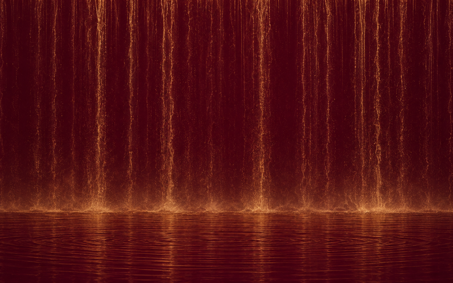 Golden waters evoking the movement of axé